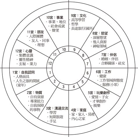 二宮飛星|古典占星本命盤 二宮主飛入十二宮含義